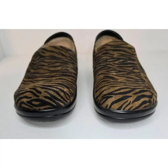 Alegria Keli Pro Roar Tiger Stripe CLOG Suede Leather Comfort Clog KEL-402 Sz 39 - Picture 3 of 12